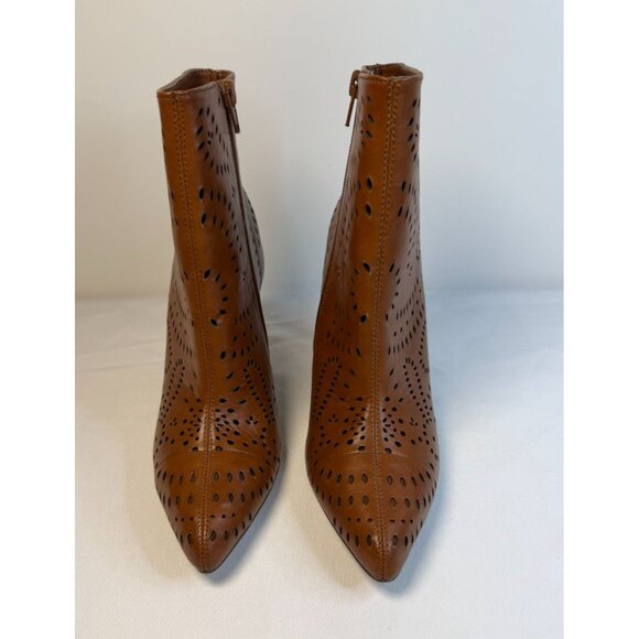 Carlos Santana Taryn Ankle Boot Women'sTaryn Size 7.5 Brown Western Block Heel - Picture 2 of 12